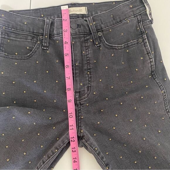 MADEWELL Metallic Dot Edition 10” High Rise Skinny Jeans - Picture 13 of 14
